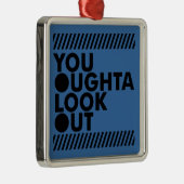 Ornement Métallique YOLO avec prudence (Droite)