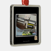 Ornement Métallique Yu DIS rouge un. (Droite)