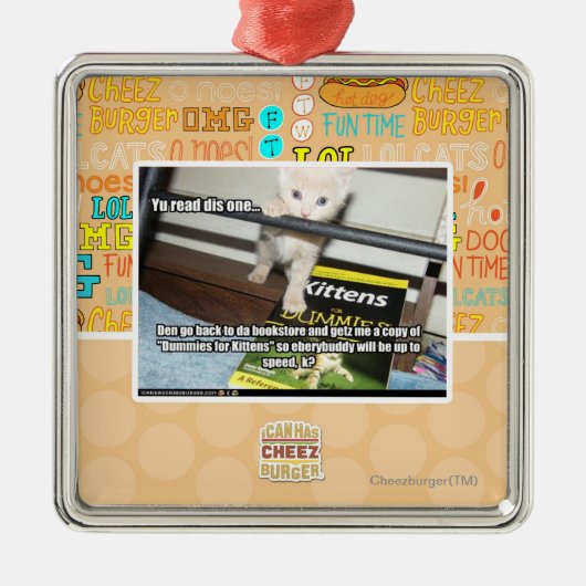 Ornement Métallique Yu DIS rouge un. (Devant)