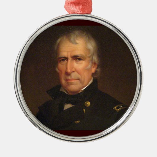 Ornement Métallique Zachary Taylor 12e Président (Devant)
