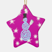 Ornement mignon de bonhomme de neige (Gauche)