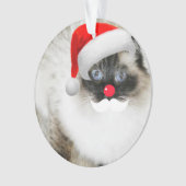 Ornement mignon de Noël de chat de Ragdoll Père (devant)