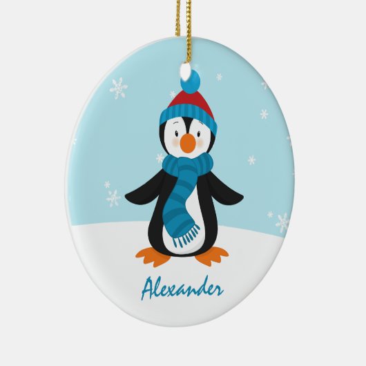 Ornement mignon de Noël de pingouin (Droite)