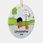 Ornement mignon de Noël de sport de joueur de (Droite)