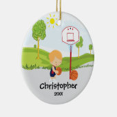 Ornement mignon de Noël de sport de joueur de (Droite)