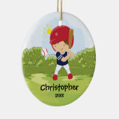 Ornement mignon de Noël de sport de joueur de (Droite)