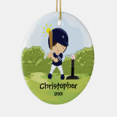 Ornement mignon de Noël de sport de joueur de (Droite)