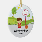 Ornement mignon de Noël de sport de joueur de (Droite)