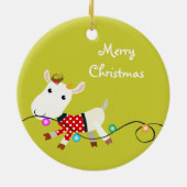 Ornement mignon de Noël d'enfant de bébé (Dos)