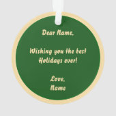 Ornement mignon Golden Doodle (dos)