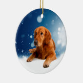 Ornement Mignonne Golden Retriever Chien assis dans les éto (Droite)