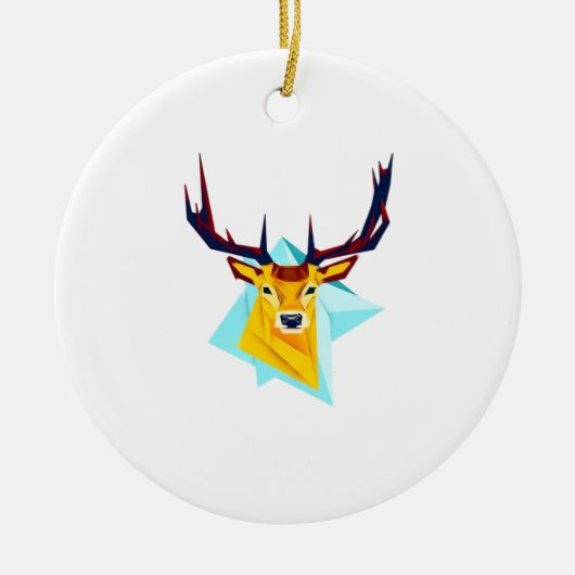 Ornement minimal de style rustique Oh Deer (Devant)