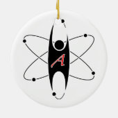 Ornement moderne de logo d'athéisme (Dos)