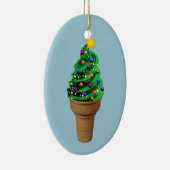 Ornement moderne de Noël d'arbre mignon de crème (Droite)