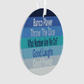 Ornement moderne de vacances de rayure de joueur (devant)