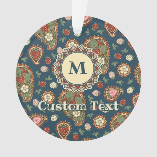 Ornement Motif de fraise Paisley (devant)