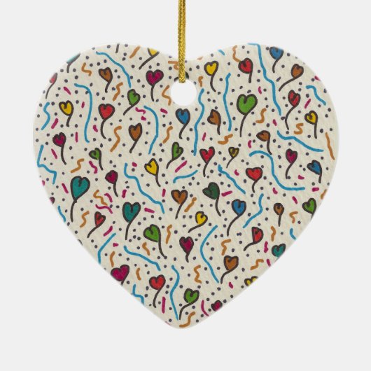 Ornement multi A7 de coeurs (Dos)