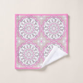 Ornement multicolore mandala kaléidoscope (Gant de toilette)