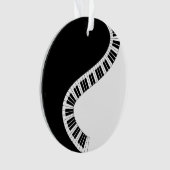 Ornement musical à clavier de piano (devant)