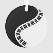 Ornement musical à clavier de piano (dos)