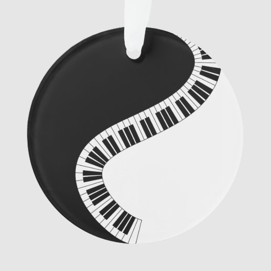 Ornement musical à clavier de piano (devant)