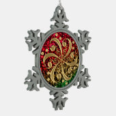 Ornement musical de vacances de clefs de parties (Gauche)