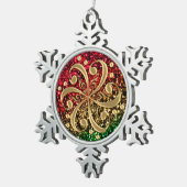 Ornement musical de vacances de clefs de parties (Vue impression)