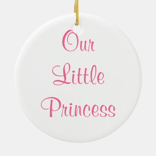 Ornement - Noël - Bébé fille Bling (Dos)