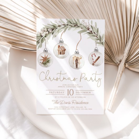 Ornement Noël Fête Invitation