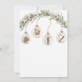 Ornement Noël Fête Invitation (Dos)