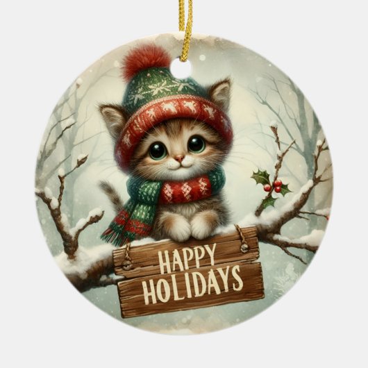 Ornement Noël Kitty (Devant)