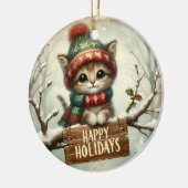 Ornement Noël Kitty (Gauche)