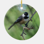 ornement Noir-couvert de Chickadee (Dos)