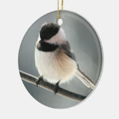 ornement Noir-couvert de Chickadee (Gauche)