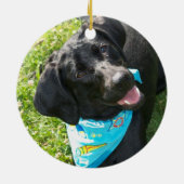 Ornement noir de Labrador (Dos)