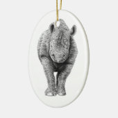 Ornement noir de rhinocéros (Gauche)