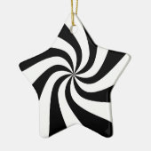 Ornement noir et blanc d'arbre d'étoile de (Gauche)