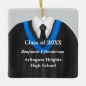 Ornement noir et bleu masculin (Devant)