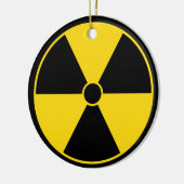 Ornement noir et jaune de symbole de rayonnement (Gauche)