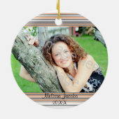 Ornement noir et orange de cadre de photo (Dos)