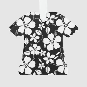 ORNEMENT NOIR HULA HAWAIEN (HIBISCUS)