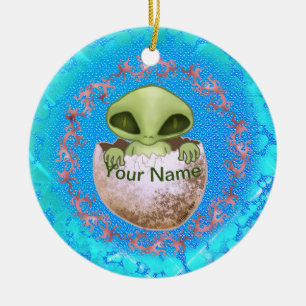 Ornement nom personnalisé Baby Alien