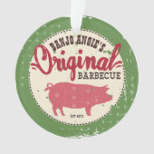 Ornement nommé fait sur commande de Noël de BBQ de (devant)