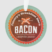 Ornement nommé fait sur commande de Noël de petit (devant)