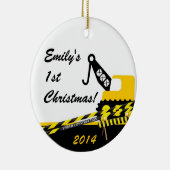 Ornement nommé personnalisé de grue de (Droite)