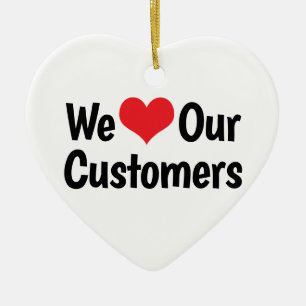 Ornement Nous aimons nos clients