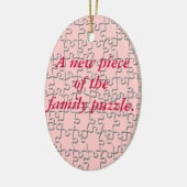Ornement - nouveau morceau du puzzle de famille (Gauche)