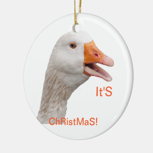 Ornement : Oie de Noël (Gauche)