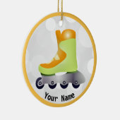 Ornement Orange Inline Skate Design (Droite)