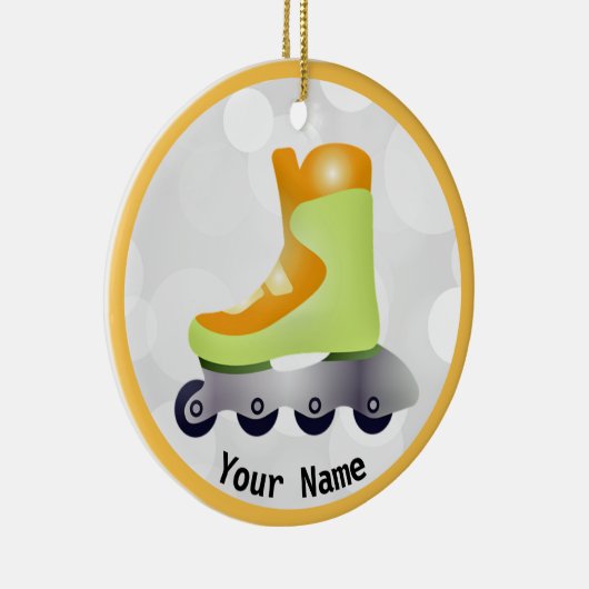 Ornement Orange Inline Skate Design (Droite)